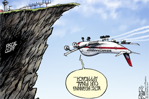 Fiscal Cliff Opinion Cartoon