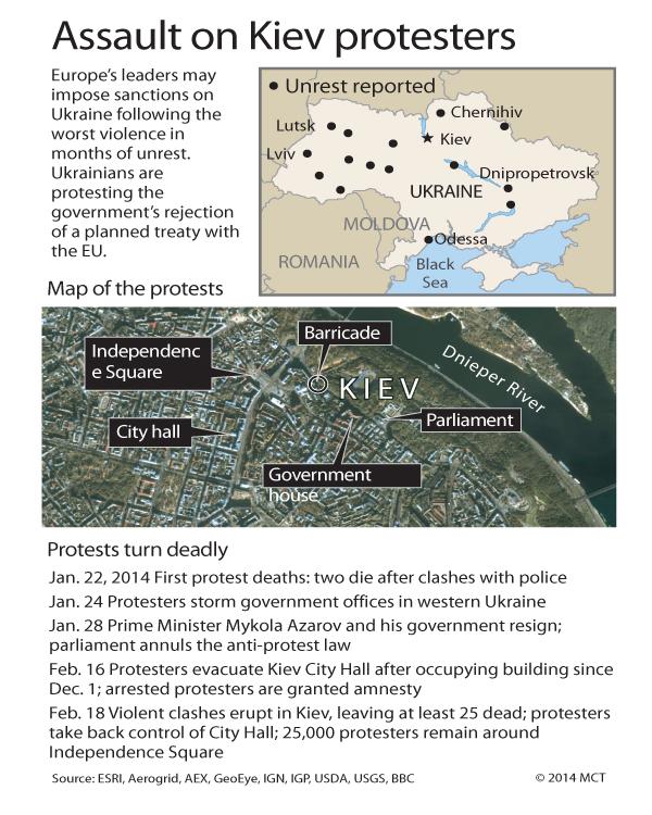 Ukraine+government+announces+truce+with+protesters