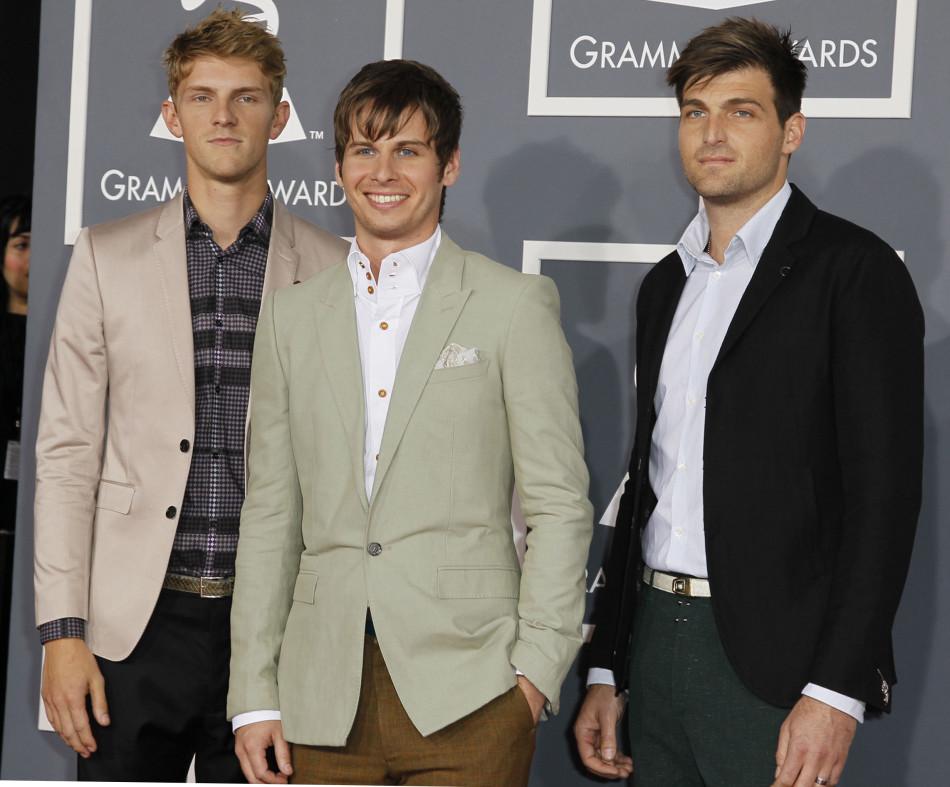 Foster the People attend the 54th Annual Grammy Awards at the Staples Center in Los Angeles, California, on Sunday, February 12, 2012. 