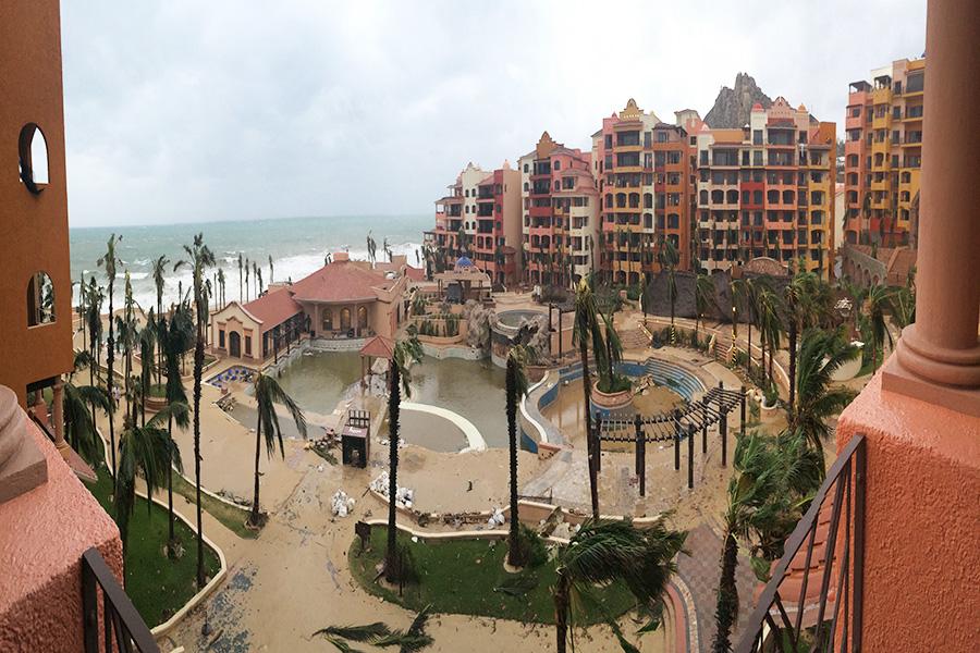Shelby Willburn took a panoramic picture of the resort after Hurricane Odile subsided.