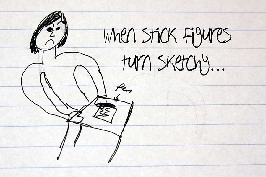 When stick figures turn sketchy