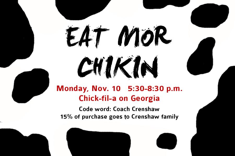 Chick-fil-A fundraiser for Crenshaw family Monday