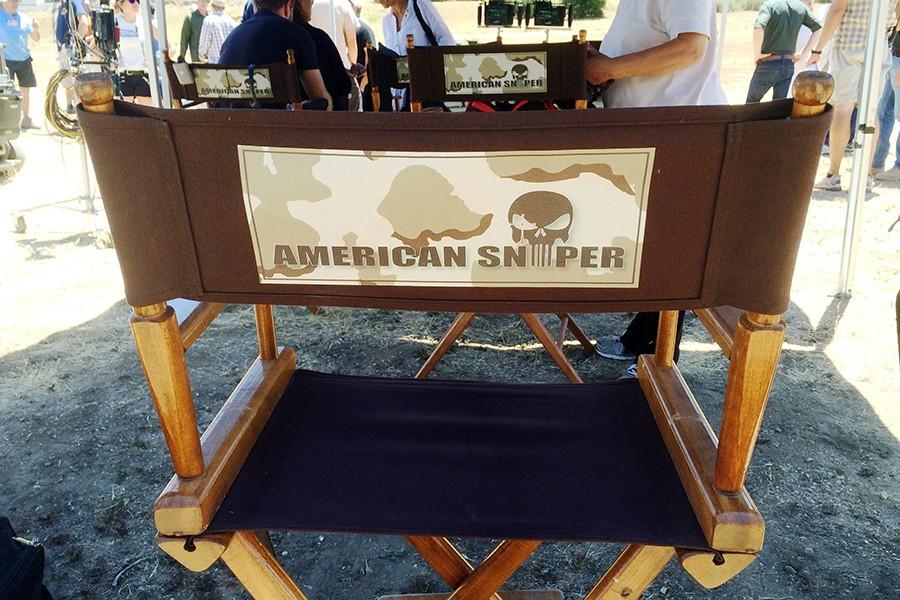 A directors chair on the set of the movie American Sniper.
