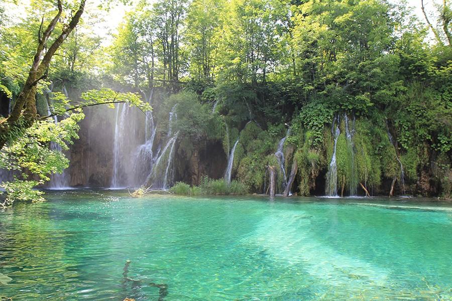 The Plitvice Lakes in Croatia, where Suto received her marriage proposal, are a UNESCO World Heritage site.