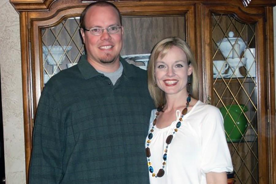 Choir director Brandon Farren with his wife, Heather, in 2009. Heather Farren is the choir director at Canyon Junior High.