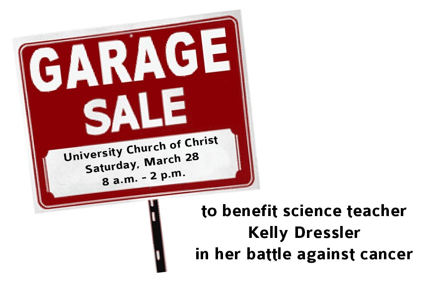 Community garage sale to benefit science teacher