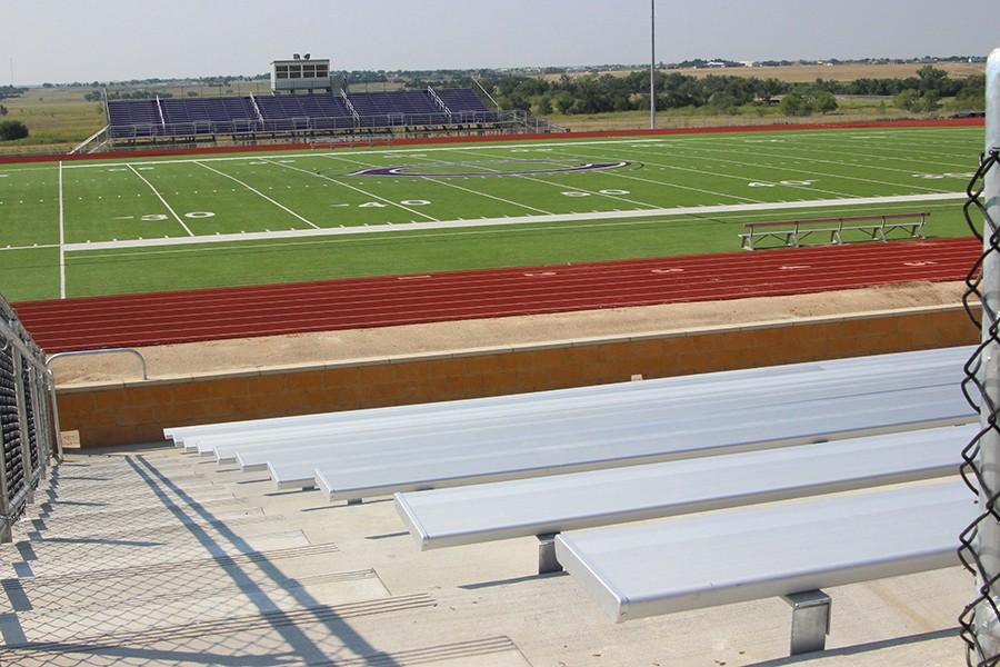 The bleachers on the home  side are now available for use.