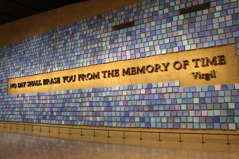 Spencer Finchs tribute in the museum represents the colors of the sky Sept. 11. 