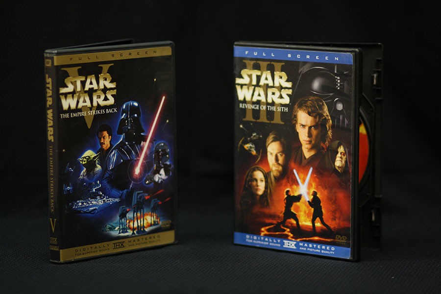 Star Wars Episode V is part of the original trilogy while Episode III is a prequel. Episode VII is set to come out Dec. 18.