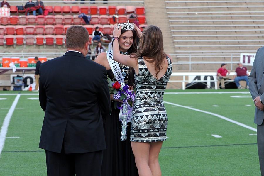 Calista Winings was crowned by 2014 graduate Katie Beth Stafford.
