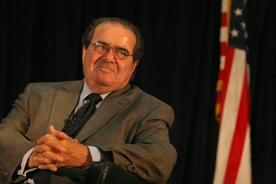 Supreme Court Justice Antonin Scalia in a September 2010 file image at the University of California, Hastings. Scalia died on Saturday, Feb. 13, 2016. (Used with permission/MCT/Ray Chavez/Bay Area News Group/TNS)