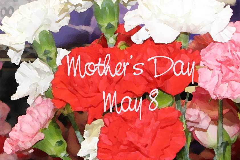 Mothers Day arrangements must be ordered from the Floral Design classes by tomorrow, May 3.