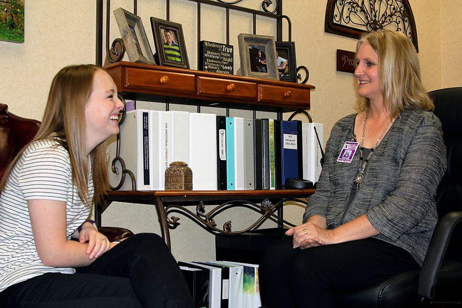 Senior Sarah Nease and associate principal Jennifer Boren reflect on their first few days of school.