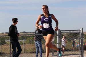 Ayse Allison runs in the Canyon Invitational Cross Country meet Oct. 1.