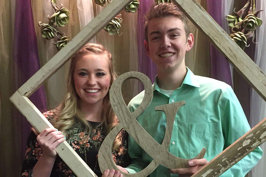 Juniors Katie Hughes and Justin Hawthorne attend a wedding together.
