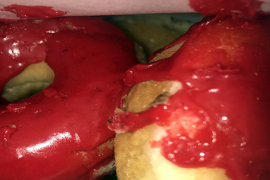The delicious cherry donuts were warm, inexpensive and just melted in your mouth.  The atmosphere is exciting and welcoming as well.  