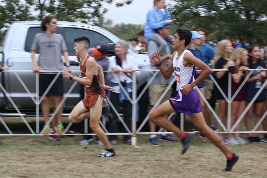 Freshman Samuel Ashley competes at the UIL cross country state meet Nov. 4 in Round Rock.