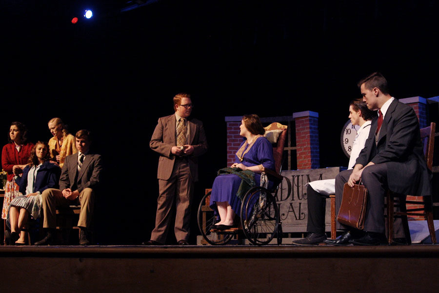 The one-act cast will perform These Shining Lives in the auditorium Tuesday, April 10.
