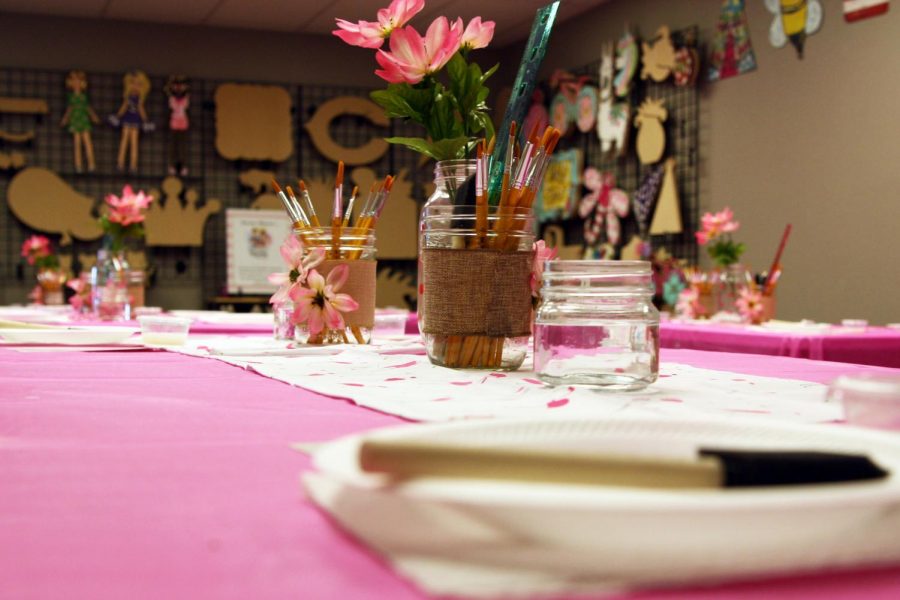 In its open paint room, customers can visit and choose any cutout and six ribbons for $40.