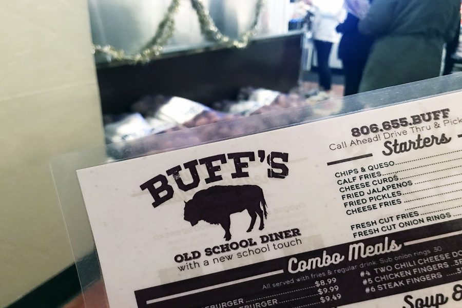 Buffs menu is centered on comfort food with pancakes and omelettes for breakfast, and burgers and hot dogs for dinner.