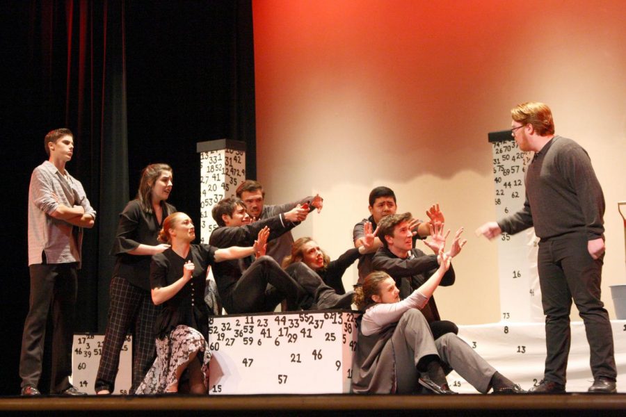 The One-Act Play features an ensemble which represent the main characters thoughts and emotions. 