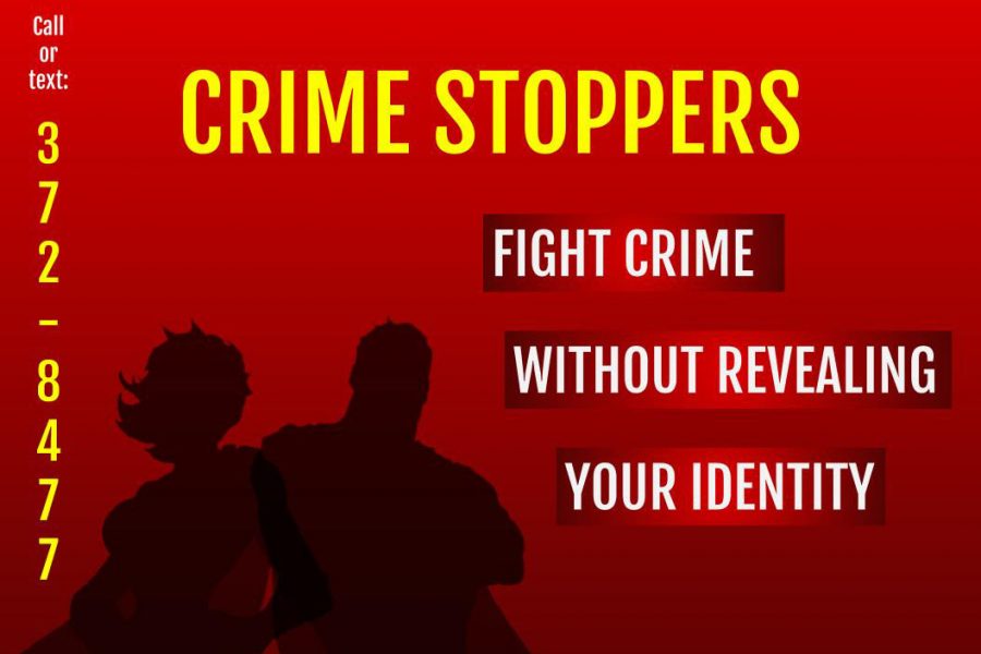 Student Crime Stoppers offers rewards and anonymous reporting.