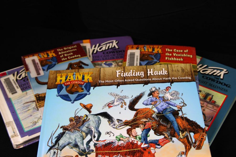 The Hank the Cowdog series is composed of 74 novels, with six titles written but unpublished. 