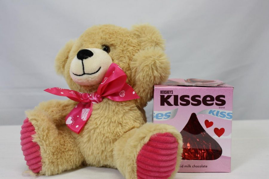 The individual winning the giveaway will earn both the stuffed bear and chocolate candy.