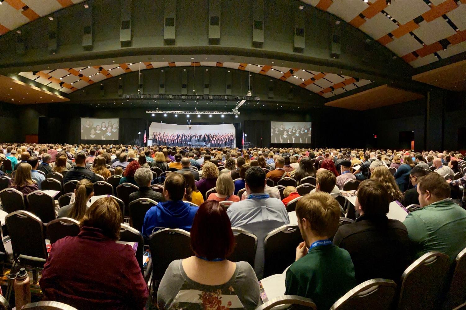 Chamber Choir performs as honor choir at TMEA The Eagle's Tale