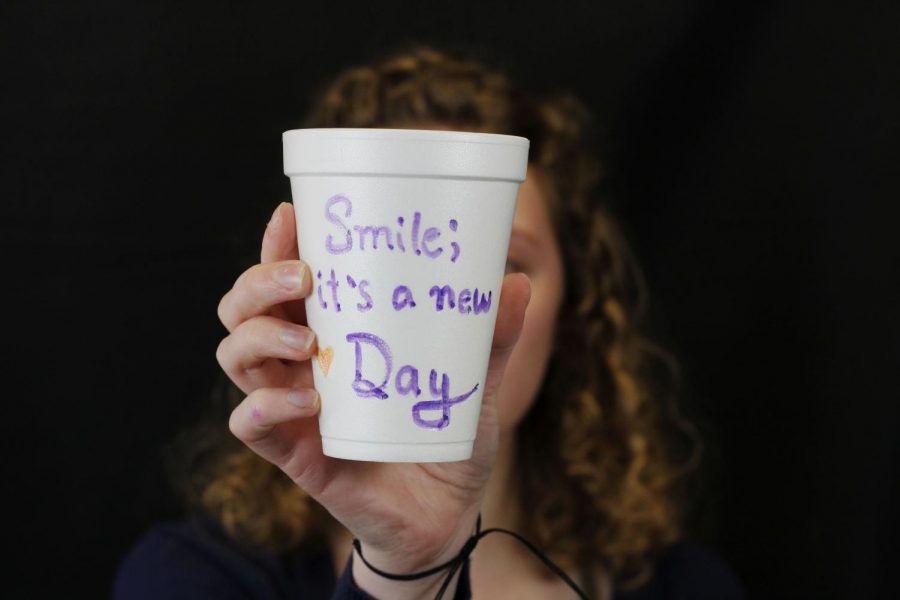LEAD Council members designed cups with inspiring messages, jokes and advice during a meeting Thursday, March 5.
