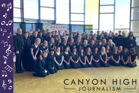 Canyon High choirs performed at the Greater Southwest Music Festival on April 27.