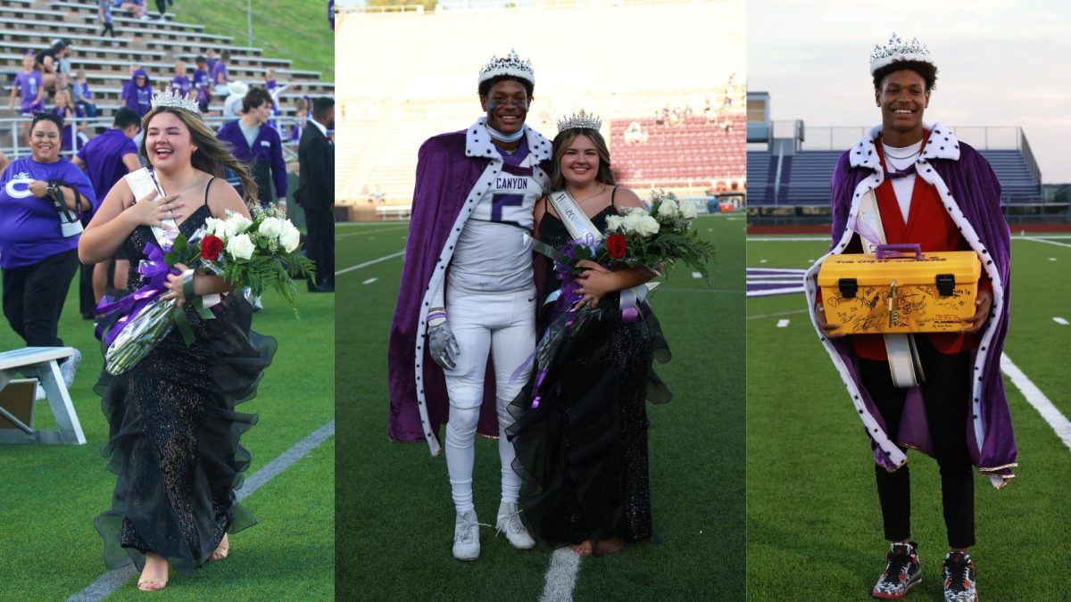 Seniors Darion Cash and Ava Haddock are crowned Homecoming King and Queen. 
Haddock was crowned Homecoming Queen at the Homecoming game against Greenwood. Haddock’s father had won homecoming king when he was in high school. “When they said my name I was in pure shock. I was like ‘oh my gosh this is crazy this is not real.’ It was insane but really cool at the same time,” Haddock said. “I went to him [her father] and I was like she [Mrs. Frausto] told me you won, and he said, ‘Yeah I think so but I just didn’t mention it,’ and I was like well that would have been cool to know.”