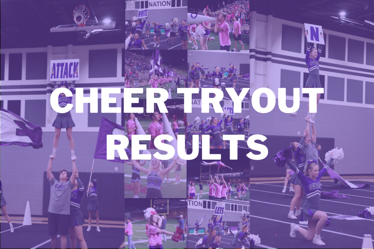 Cheer tryout results for the 2024-2025 school year