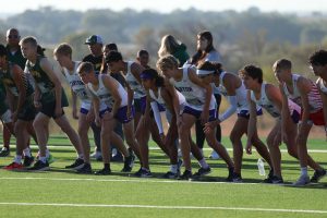 Boys Cross Country takes off for a district win. 