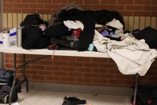 Make sure to claim any of your lost items from the lost and found.  “I find stuff just about every other day,” janitor Martha Varela said. “Especially when I am sweeping or on game days."