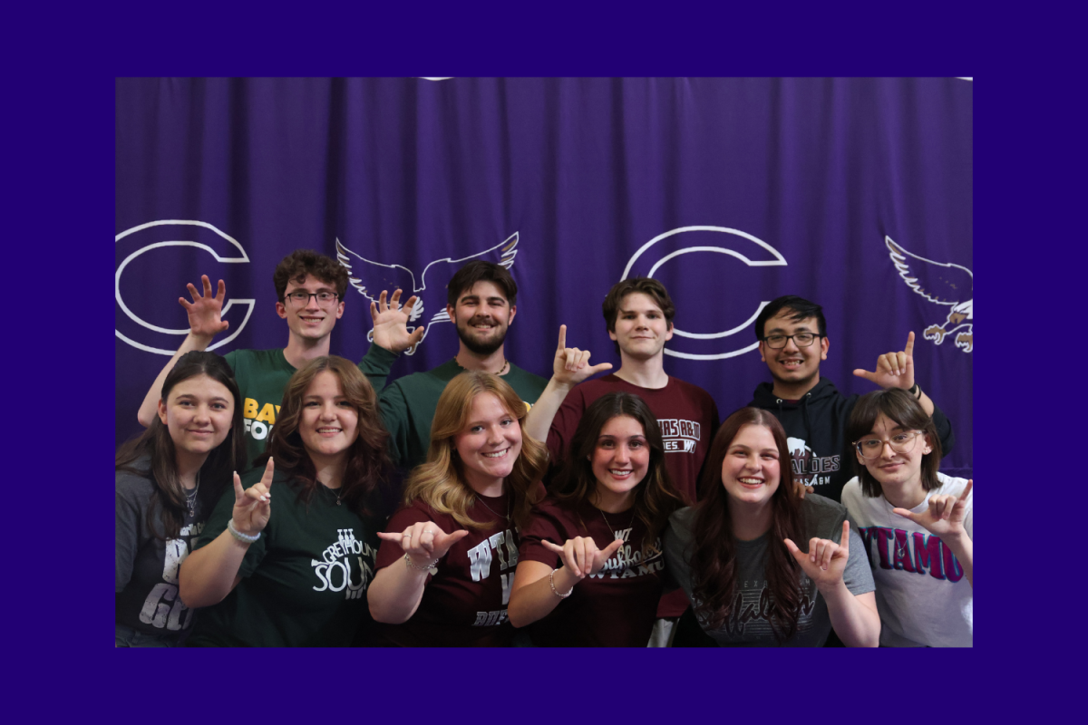 10 of the students selected for the Fine Arts signing