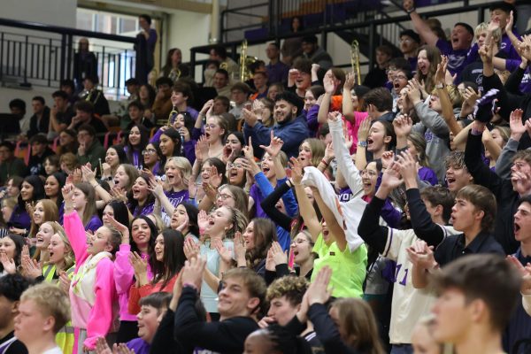 The junior section shows their spirit.